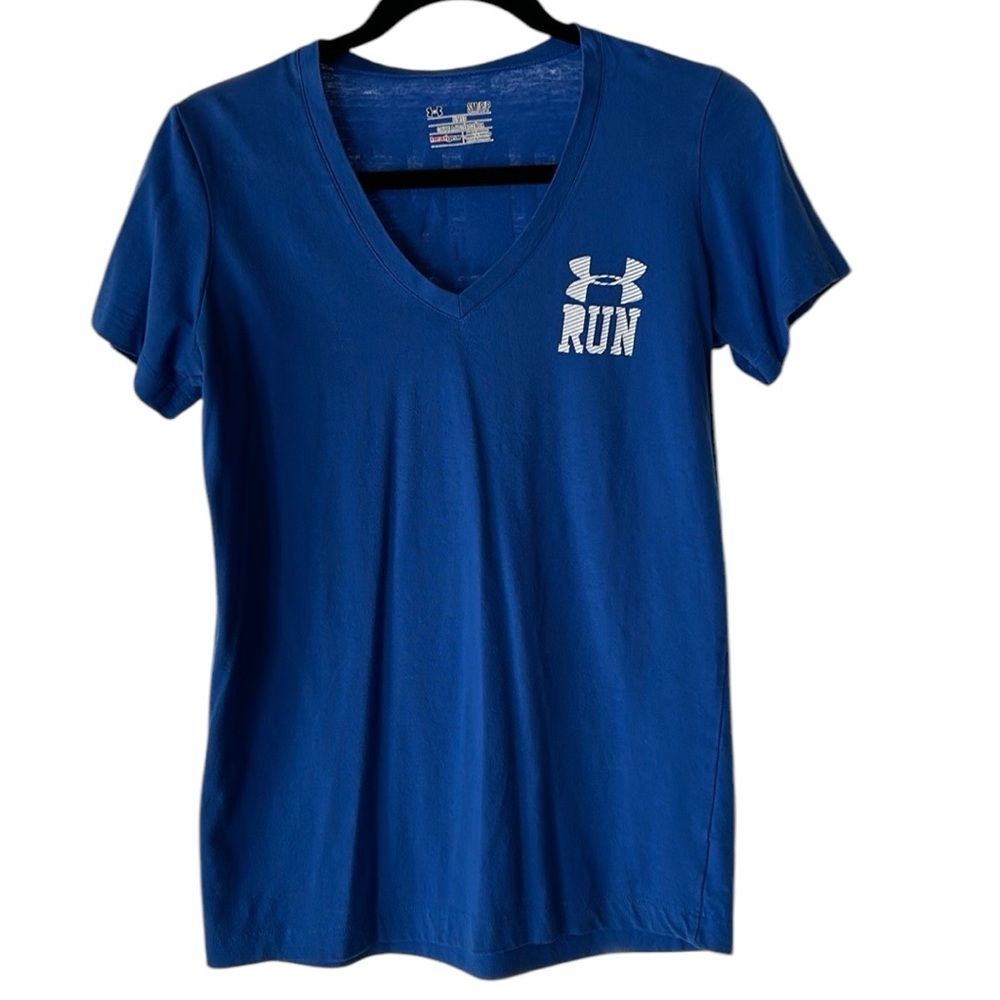 Under Armour short sleeve, v neck graphic tee